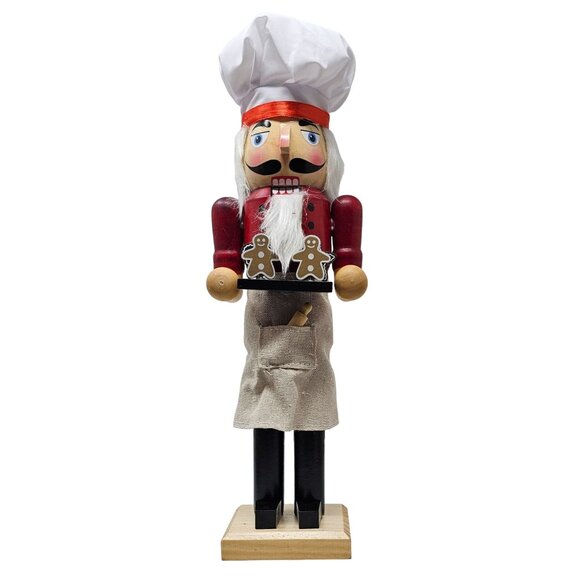 Holiday Gingerbread Baker 14" Christmas Nutcracker - Picture 1 of 4